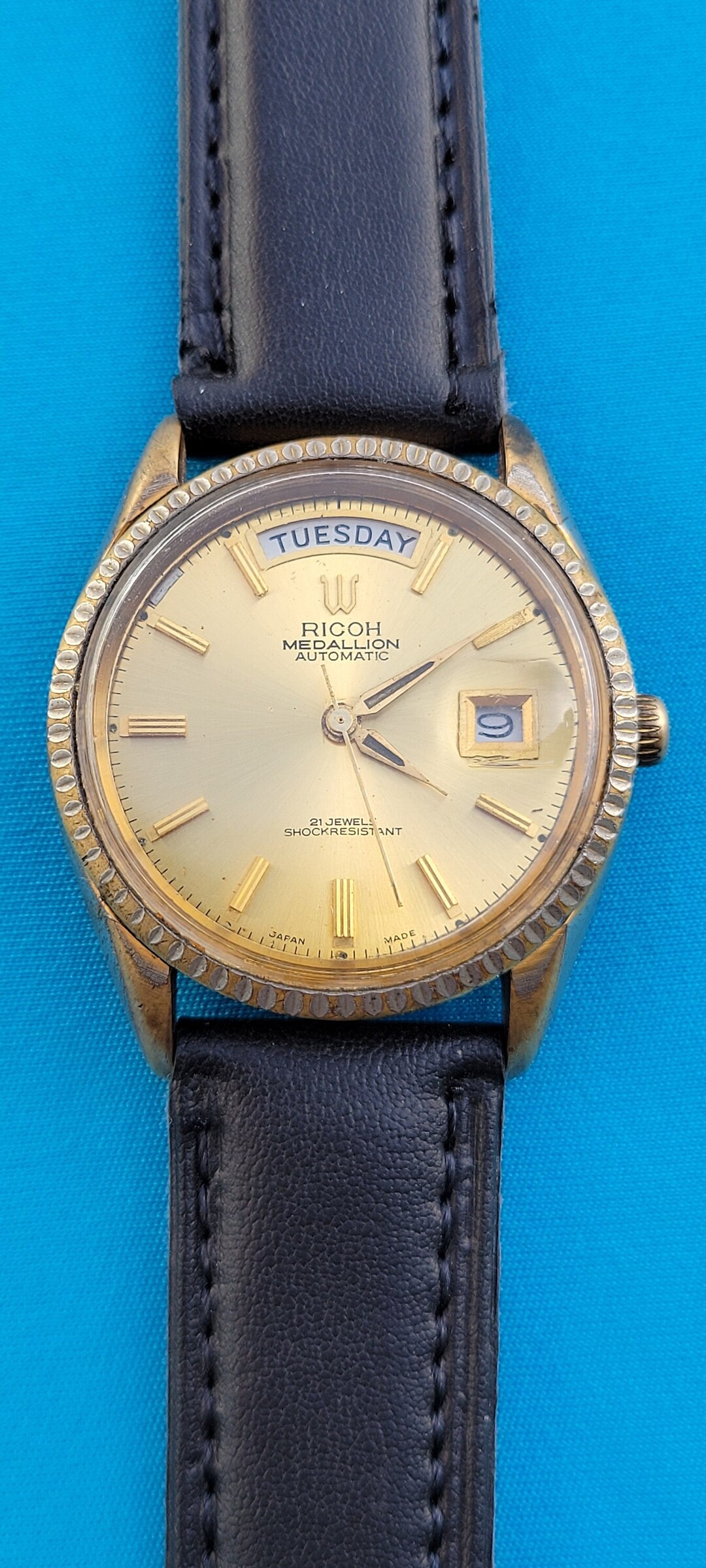 Vintage Ricoh Medallion Automatic 21 Jewels President Day and Etsy