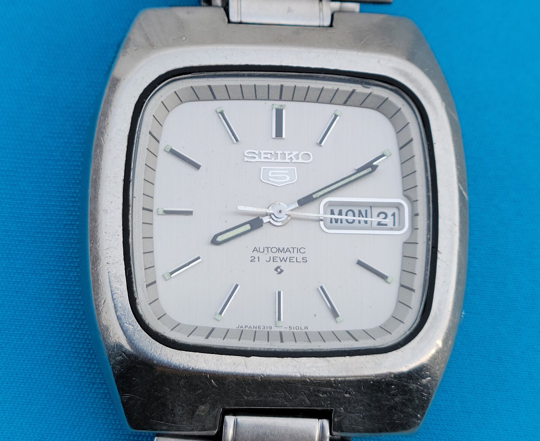 Stunning Vintage Seiko 6319-5080 TV Shape Stainless Steel - Etsy