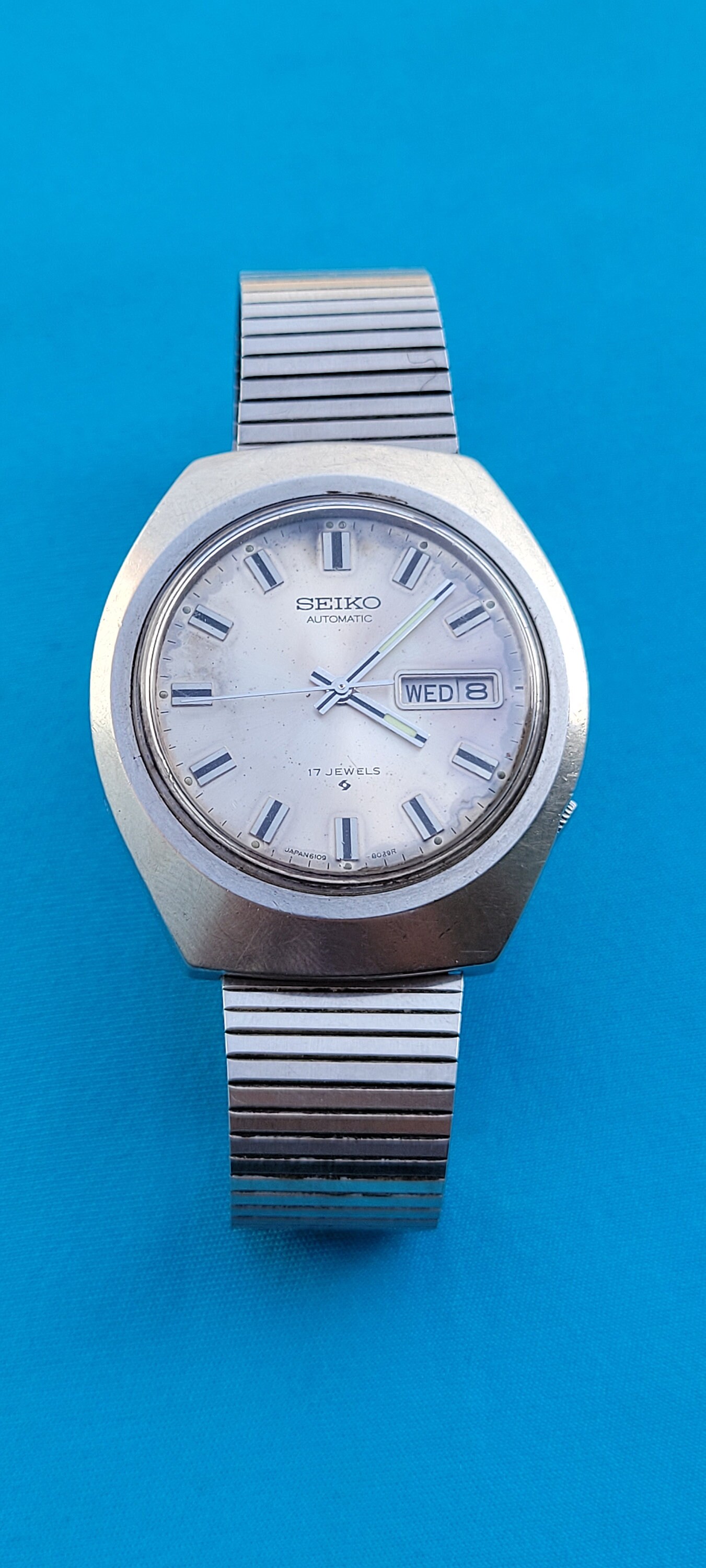 Stunning Vintage Seiko 6109-8029 17 Jewels Automatic Stainless - Etsy