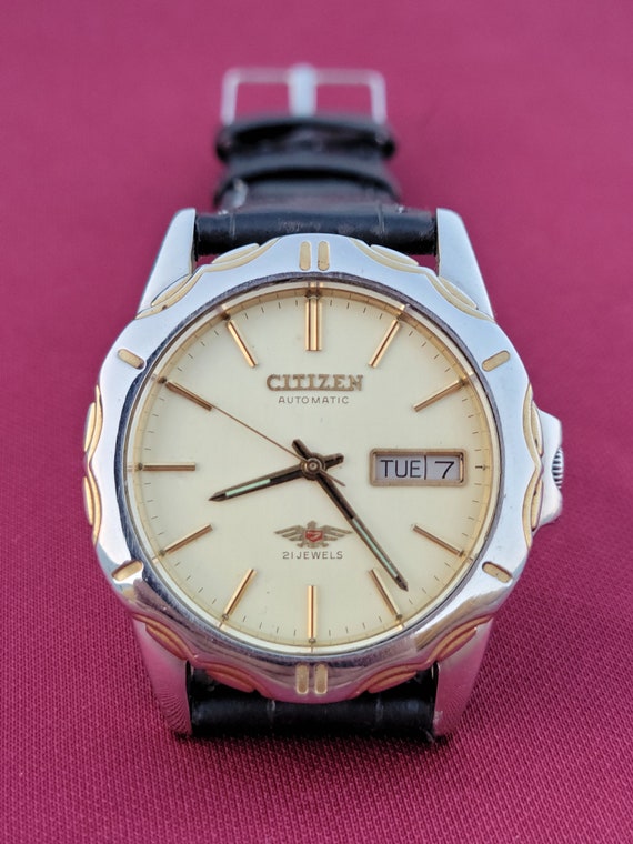Montre Citizen Eagle Collection Classica Automatique - Acier, Des Années 80, Jour/date - Occasion Excellent état