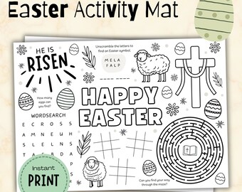 Printable Easter Activity and Colouring Page for Kids