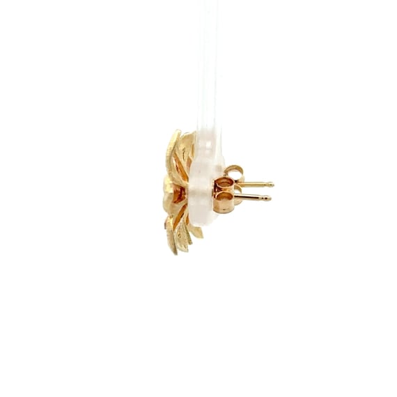 Vintage 14kt Yellow And Rose Gold Mini Flower Stu… - image 6