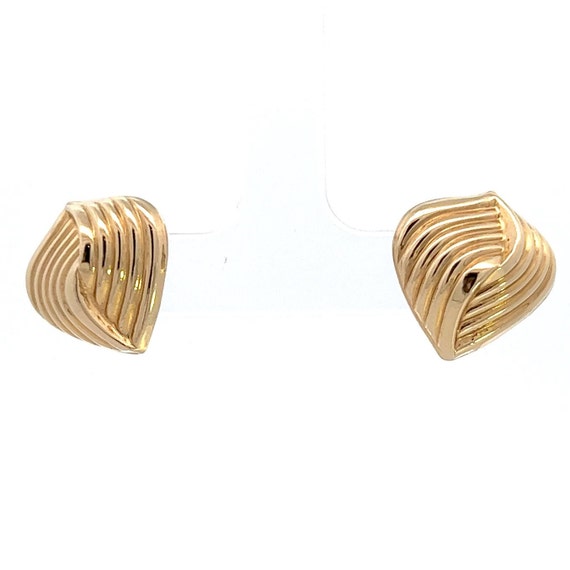 Retro Earrings for Women, Antique 14kt Solid Gold… - image 5