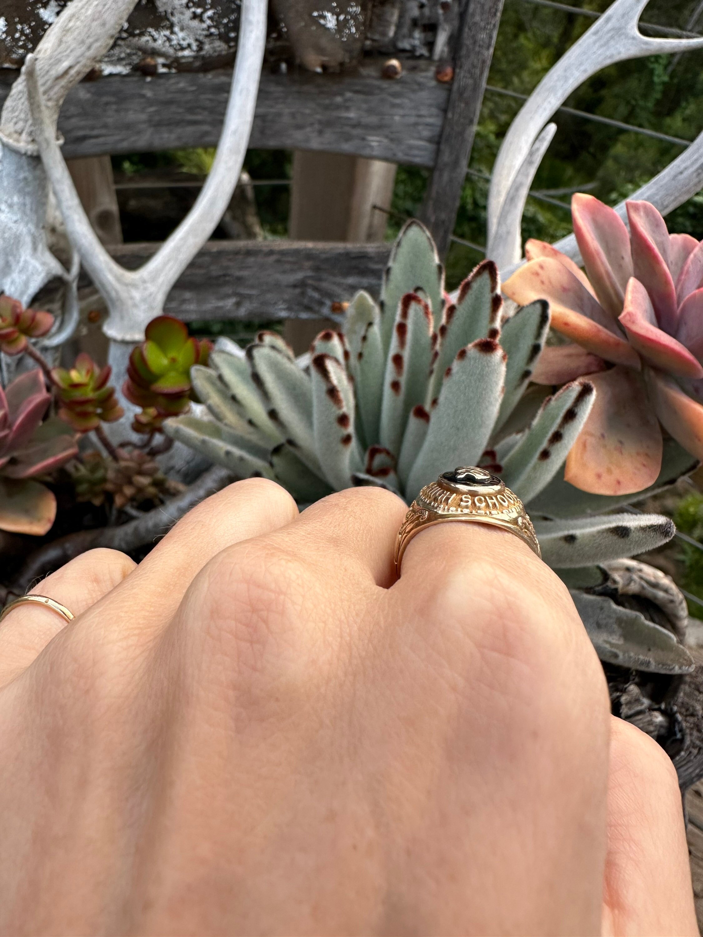 Size 7 Vintage Class Ring, 10kt Gold Estate Ring, Antique Class Rings ...