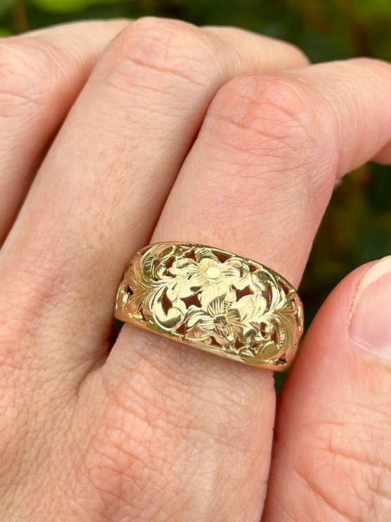 Plumeria Akoya White Pearl Ring in Rose, White, Yellow Gold Diamonds 5.25- Made in Hawaii