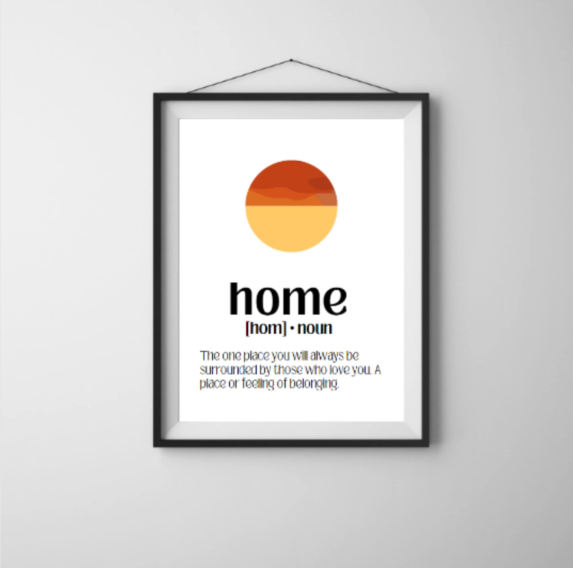 Home Definition Sign Instant Download Home Definition Etsy