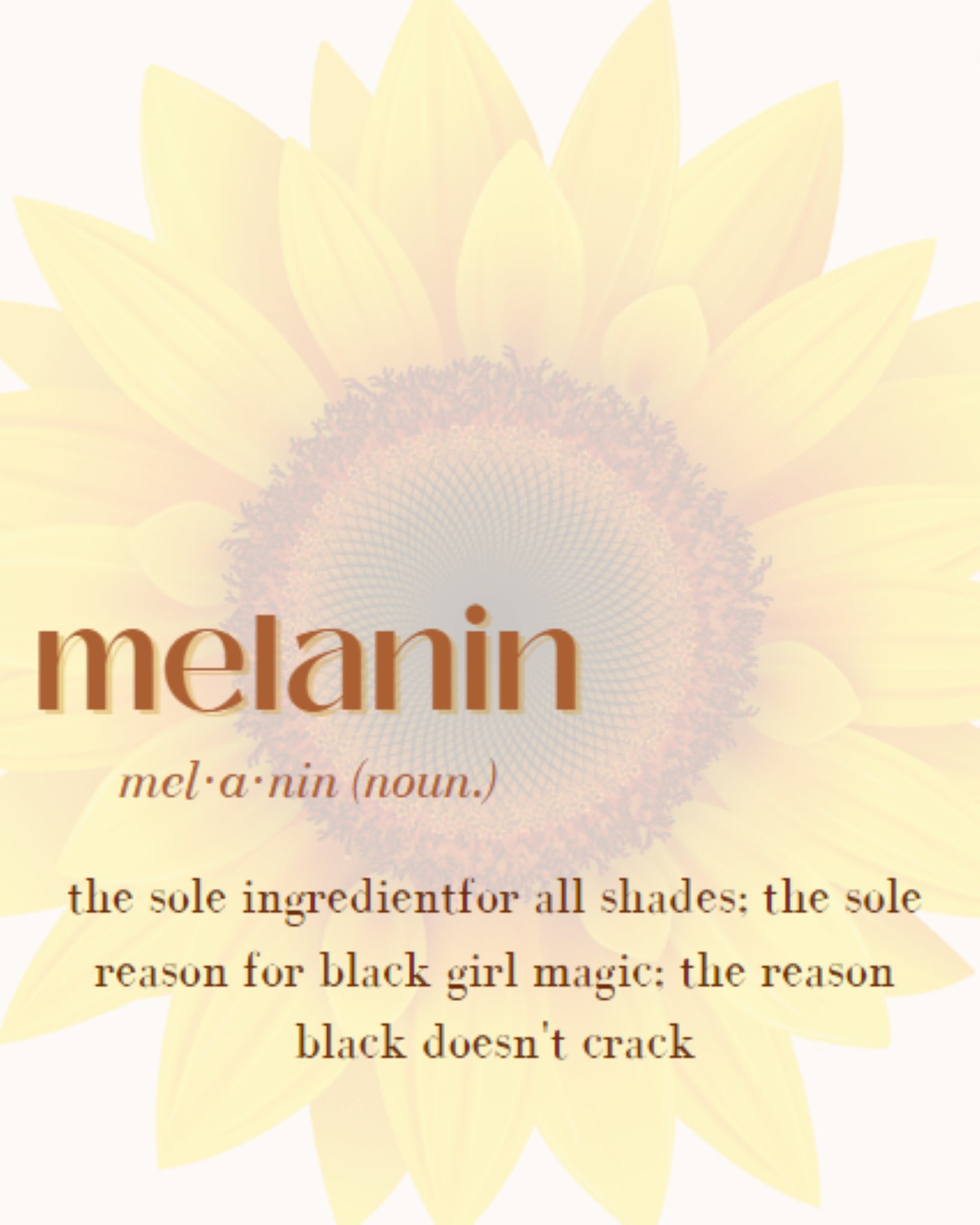 Melanin Definition Melanin Print Black Empowerment Art Black Definition ...