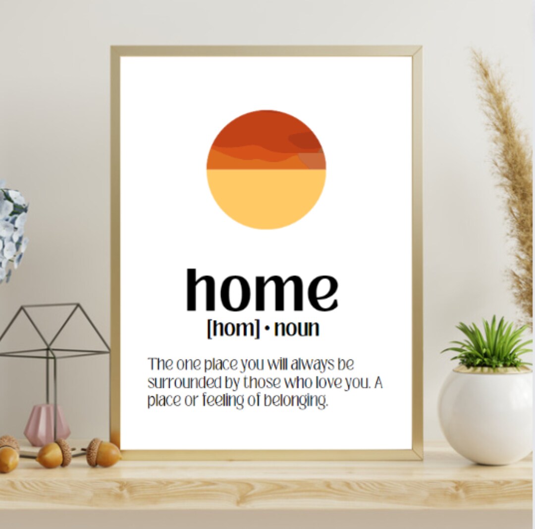 Home Definition Sign Instant Download Home Definition Etsy