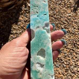 Carribean Calcite Druzy Crystal Tower/Carribean Calcite Tower Home Decor