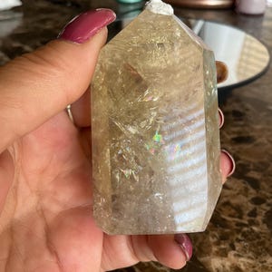 Citrine Crystal Tower/Citrine Tower Home Decor/Citrine Gift