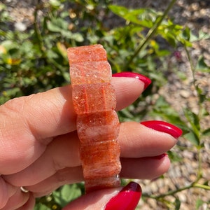 Arusha Sunstone Crystal Bangle Bracelet/Sunstone Crystal Jewelry