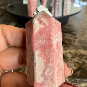 Rhodochrosite Crystal Tower/Rhodochrosite Tower Home Decor/Rhodochrosite Home Decor