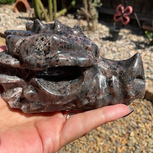 Yooperlite Crystal Dragon Head/Yooperlite Dragon Head Collection/Yooperlite Dragon Home Decor