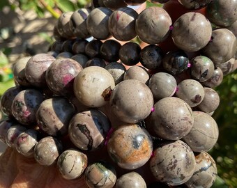 Cobalto Calcite/Cobaltoan Calcite Beaded Bracelet/Cobalto Calcite Crystal Jewelry