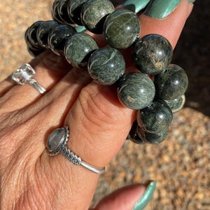 Green Hawks Eye Crystal Beaded Bracelet/Green Hawks Eye Crystal Jewelry