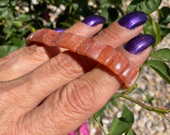 Arusha Sunstone Crystal Bangle: Sparkle Stone Jewelry