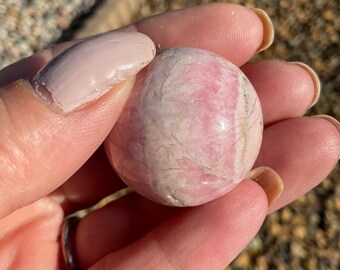 Rhodochrosite Crystal Sphere