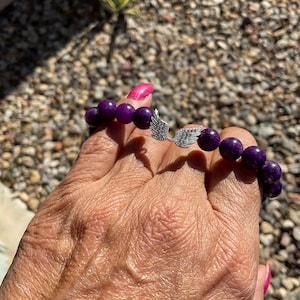 Charoite Crystal Bracelet/Jewelry Gift/Crystal Jewelry