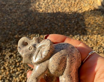 ピンク ピクチャー ジャスパー クリスタル 象の彫刻/象の彫刻 - Etsy 日本