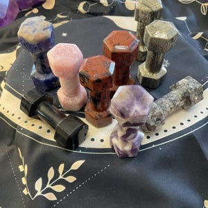 Gemstone Dumbbell Weight Carving/ Weight Dumbbell Gemstone Carving
