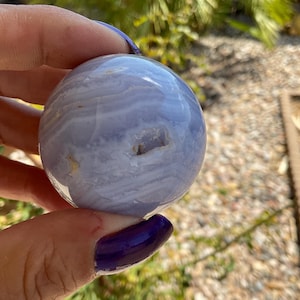 Blue Lace Agate Crystal Sphere/Blue Lace Agate Sphere Home Decor/High Quality Blue Lace Agate Sphere