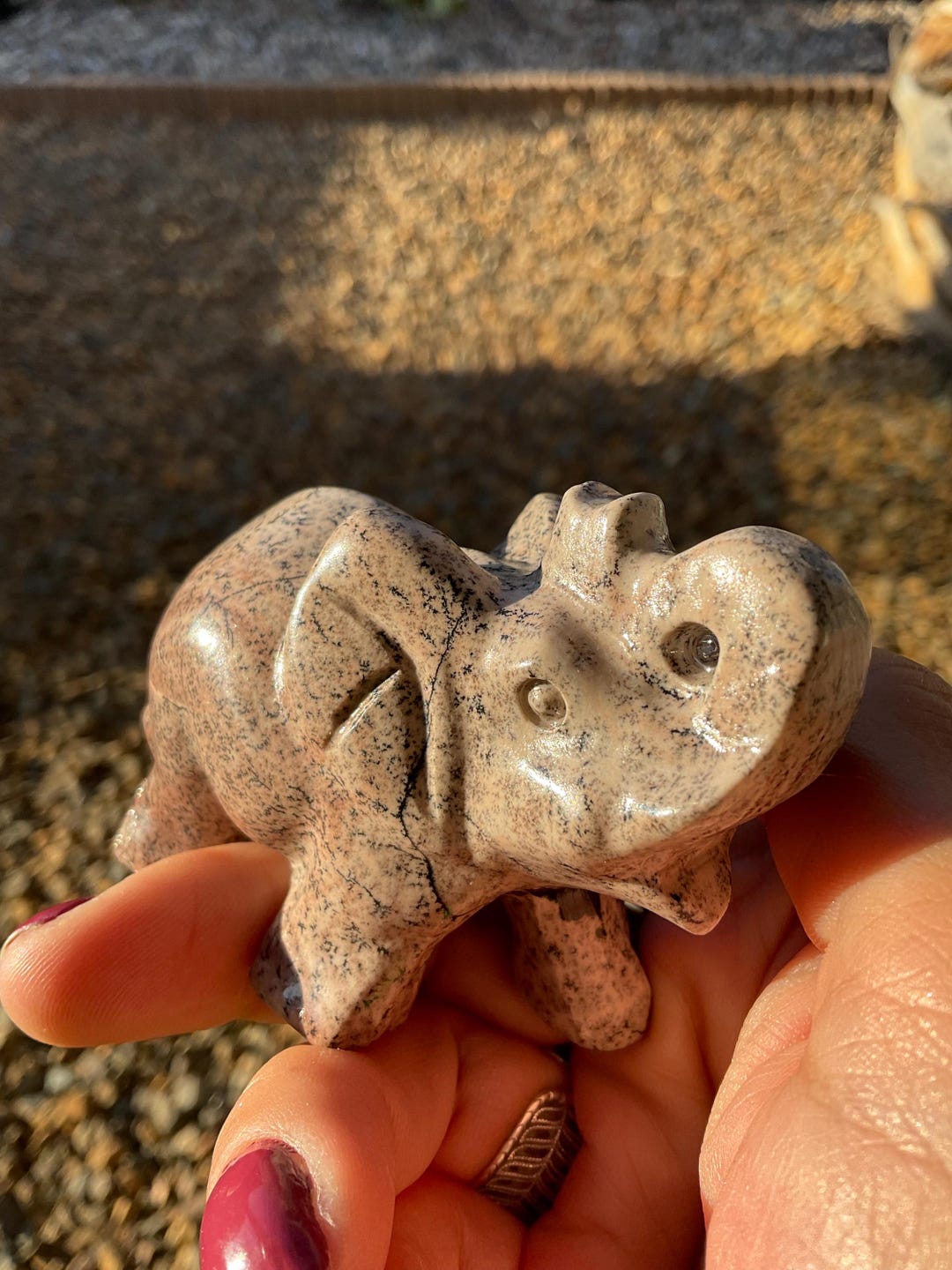 ピンク ピクチャー ジャスパー クリスタル 象の彫刻/象の彫刻 - Etsy 日本