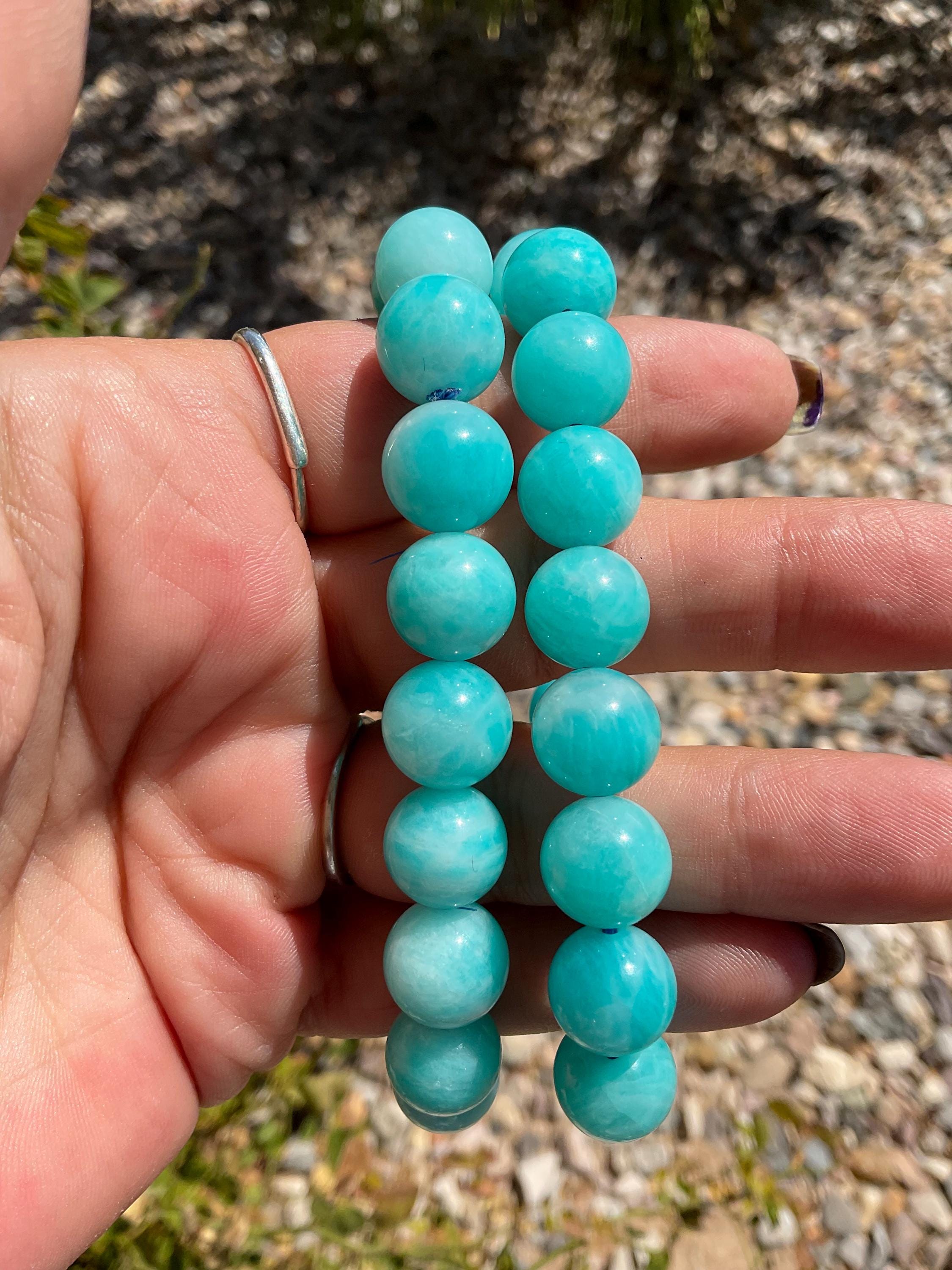 High Quality Amazonite Beaded Bracelet/amazonite Beaded Bracelet