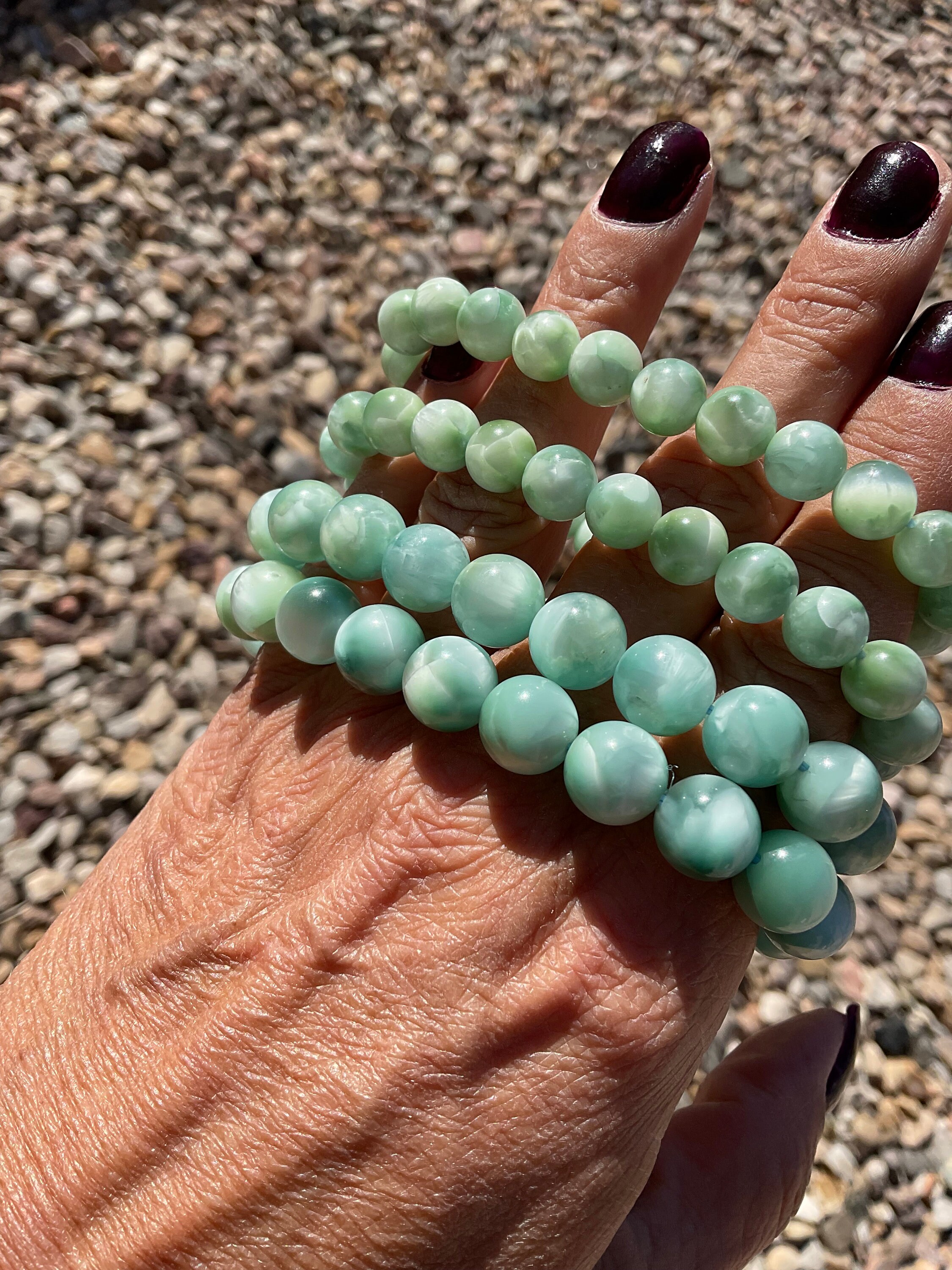 Green Lepidolite Crystal Bracelet/crystal Jewelry Gift/green Mica