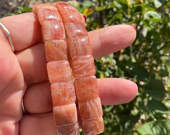 Arusha Sunstone Crystal Bangle Bracelet/Sunstone Crystal Jewelry