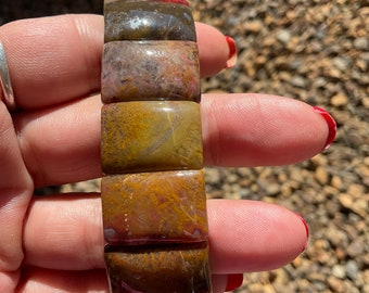 Pietersite Crystal Bangle Bracelet/Crystal Jewelry Gift