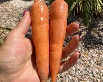 Orange Sunstone Carrot Carving/Carrot Vegetable Carving/Vegetable Kitchen Home Decor/Create a Vegetable Basket