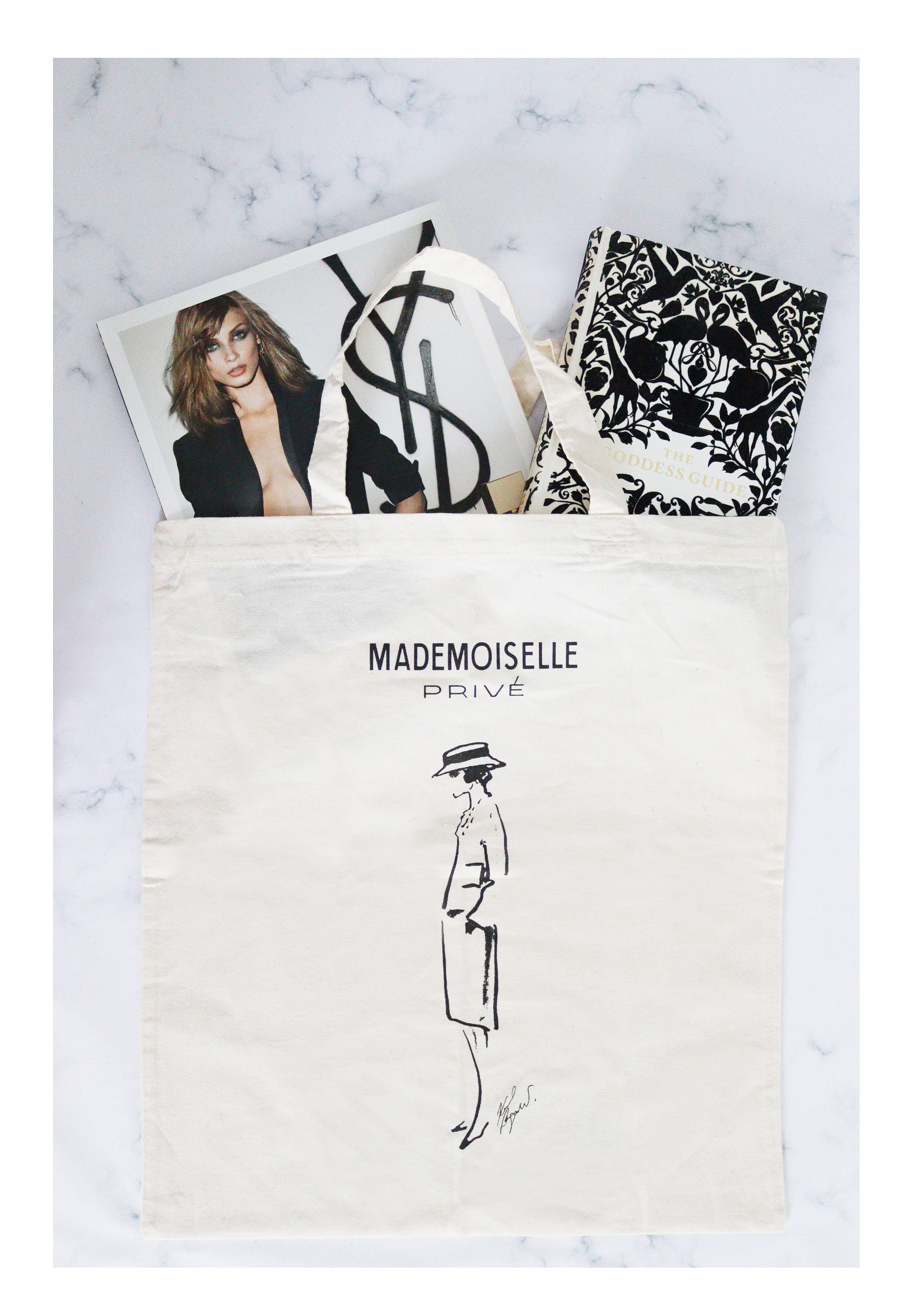 Mademoiselle Prive Chanel Saatchi Gallery canvas tote bag NEW