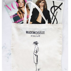 NEW Chanel Beaute VIP Gift “Ask For The Moon” White Shopper Tote Bag