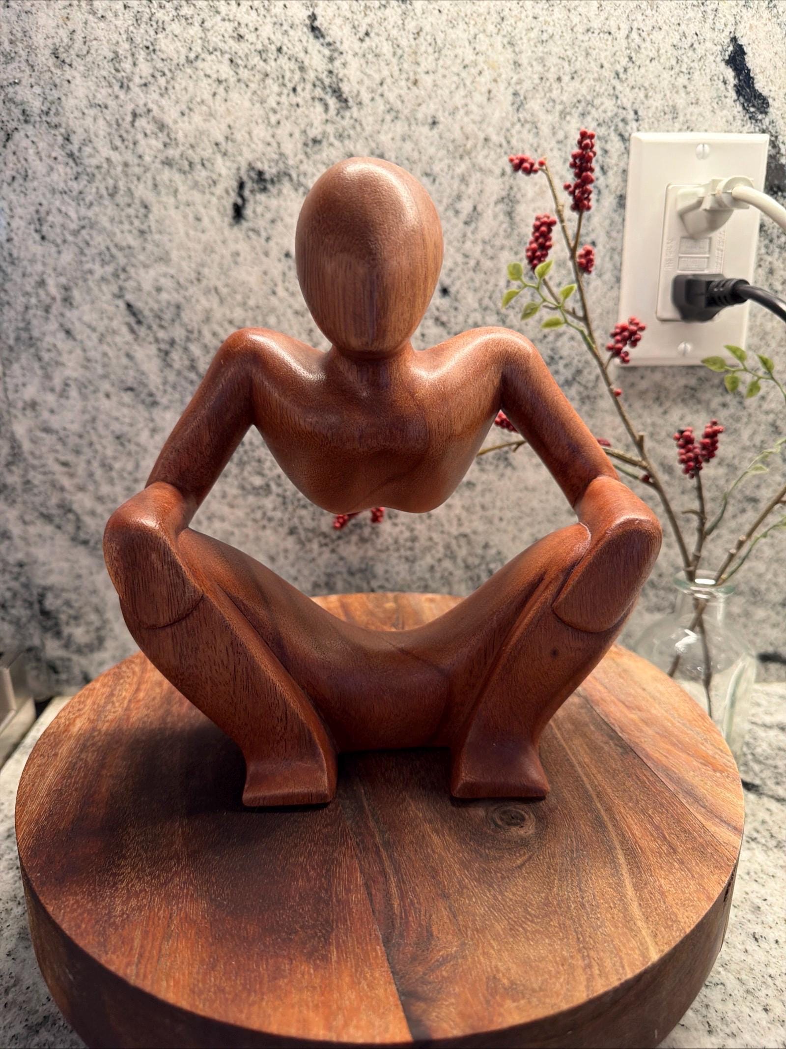 Vintage Yoga Sculpture - Etsy