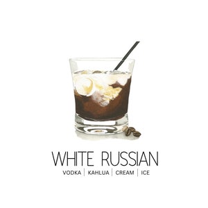 White Russian Digital print