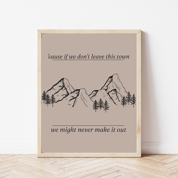 Sleep on the Floor Lumineers Wall Print Etsy