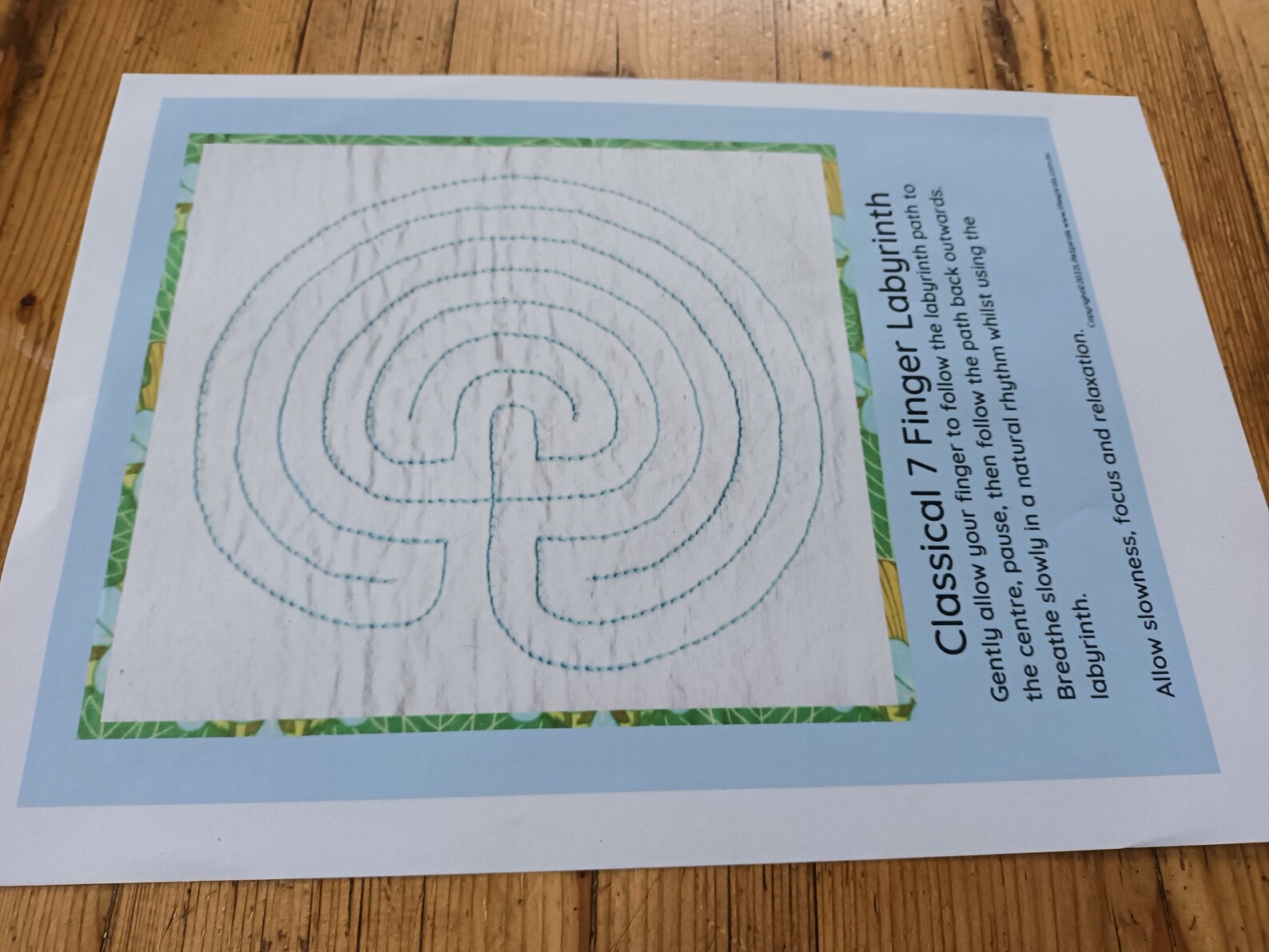 Finger Labyrinth Set Printable, Instant Download for Mindfulness ...