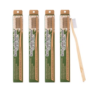 Adult Bamboo Toothbrush - Extra Soft 4 pack