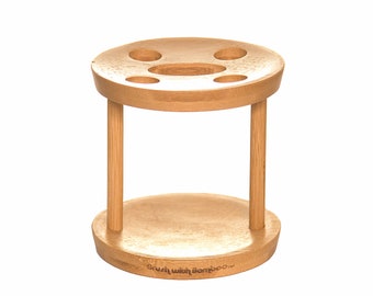 Bamboo Counter-Top Toothbrush Holder