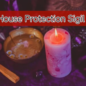 House Protection Sigil -  Protection Amulet - Bad Energy Removal Book