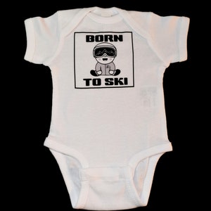 Born to Ski Infant Onesie Body Suit