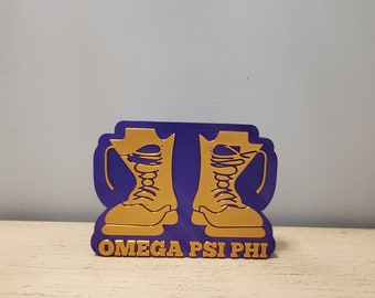 OMEGA PSI PHI Bruderschaft ""Gold Boots"" Schreibtischplatte