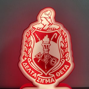 Delta Sigma Theta Led USB Shield Desk Lamp