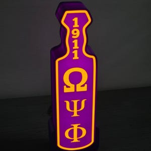 Omega Psi Phi LED Paddle