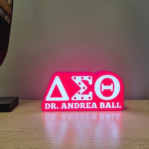 Delta Sigma Theta Led USB Desk Lamp