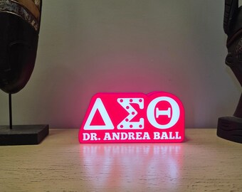 Delta Sigma Theta Led Desk Lamp