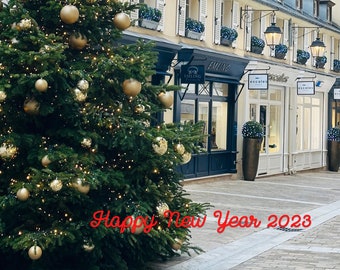 Postcard "Paris on Happy New Year 2023"