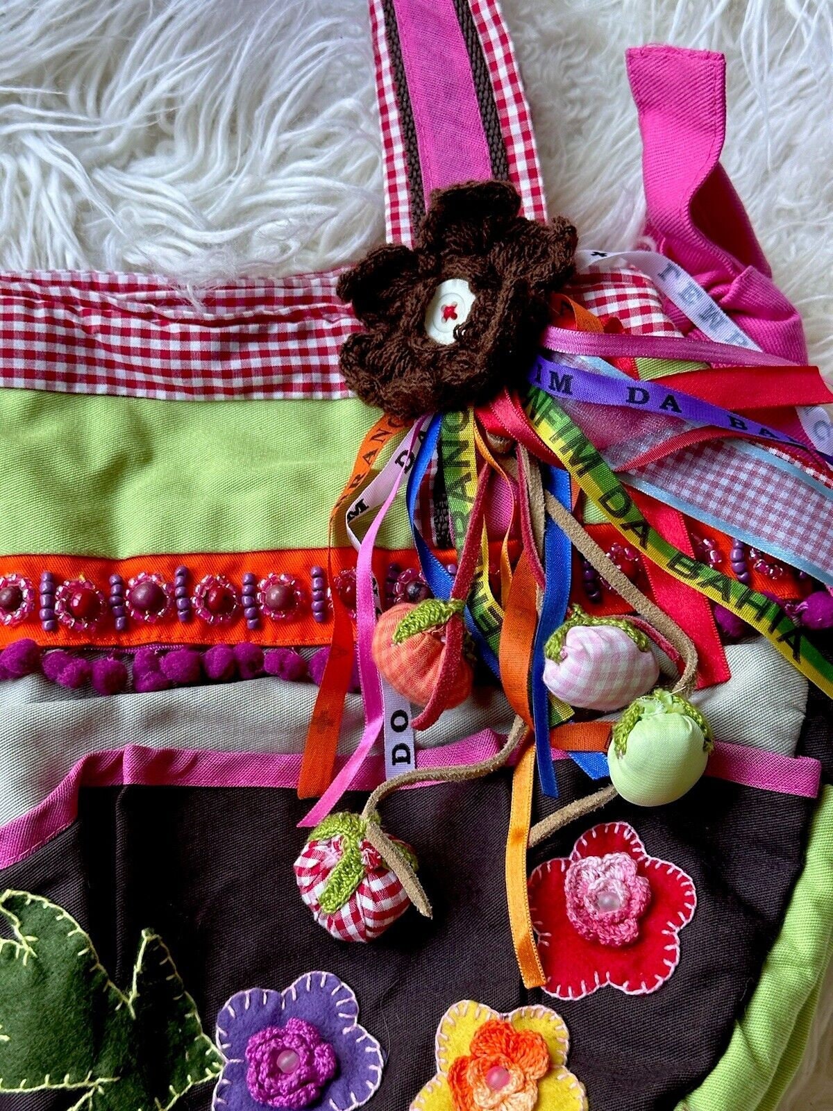 Knit Floral Backpack Handbag Handmade Crochet Boho Festival Colorful Bag &Wallet il_fullxfull.5836332991_g61h.jpg main image 2
