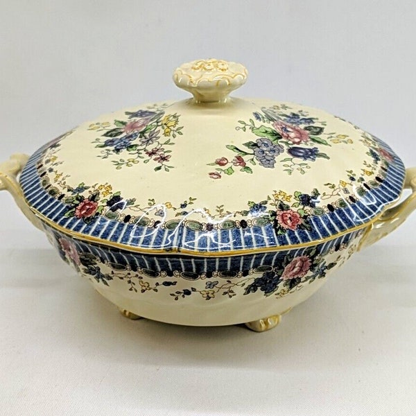 Rare Royal Doulton "THE VERNON" Floral Casserole, Made in England