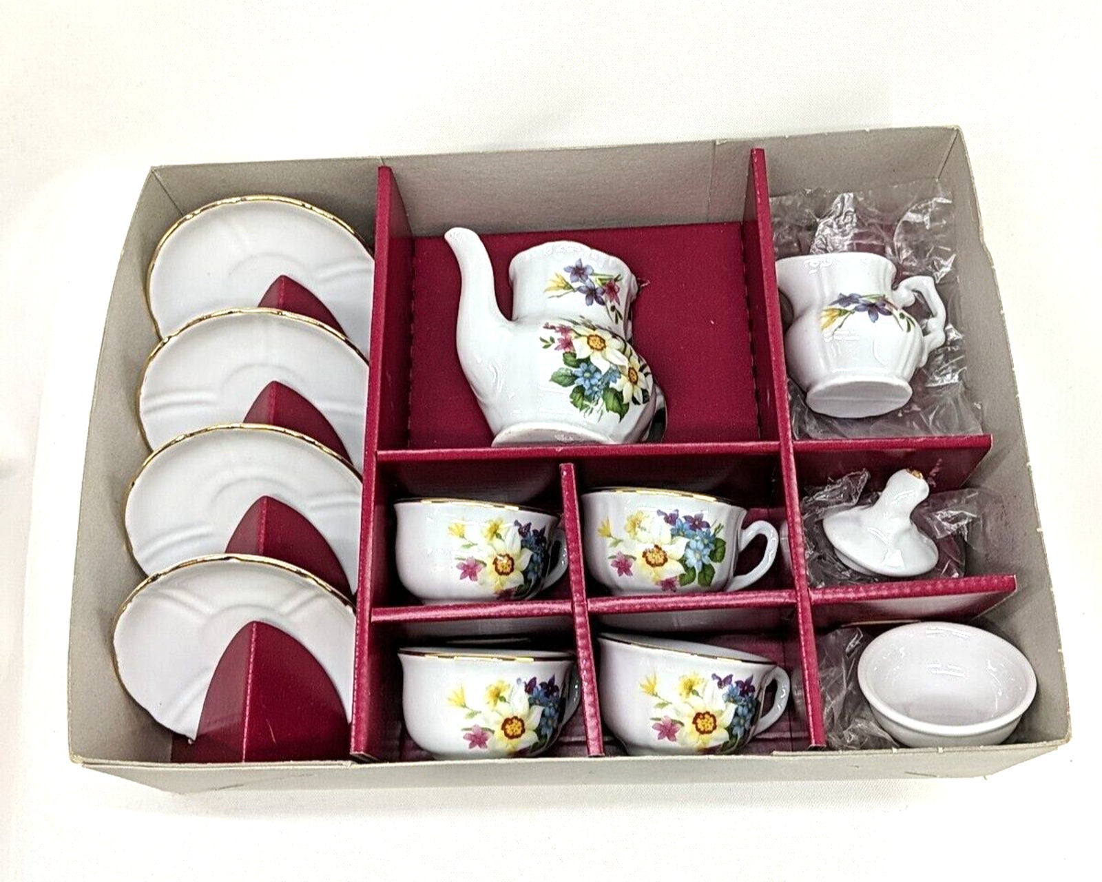 Roehler Puppen Porzellan Service Flora - Child Tea Set Made